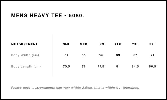 AS Colour 5080 Heavy Tee blank product photo