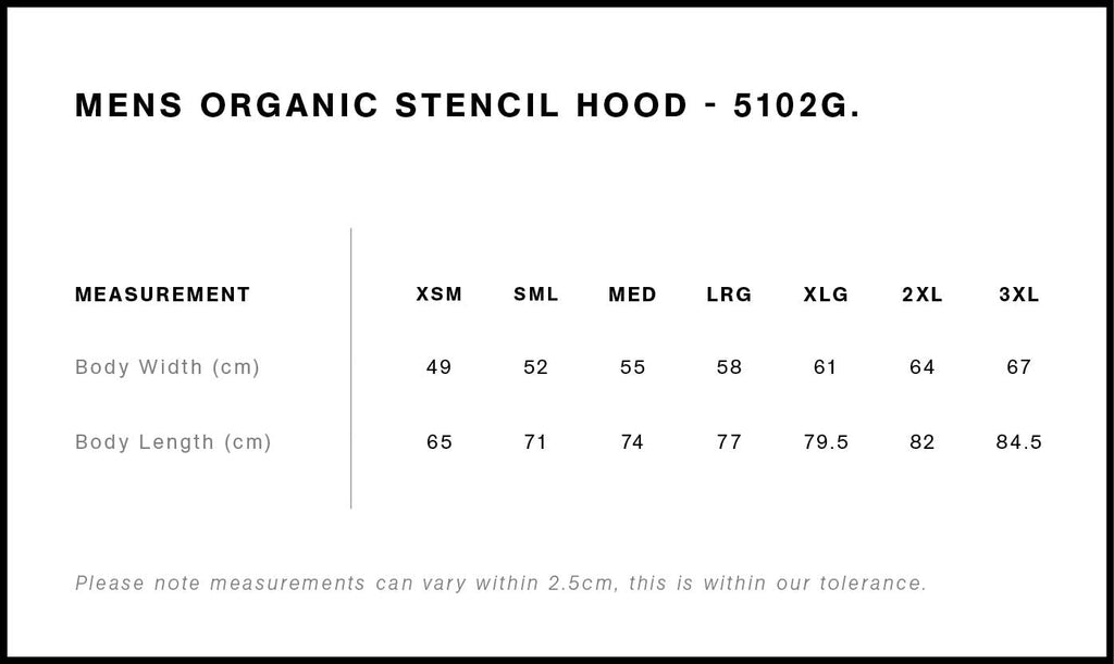 AS Colour 5102G Organic Stencil Hood blank product photo