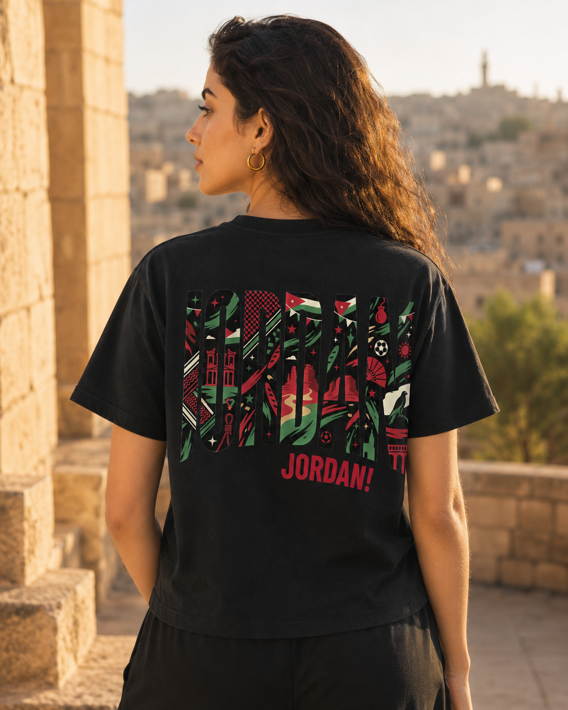 AL NASHAMA 2026 Women's Box Tee — Jordan — AL NASHAMA Collection