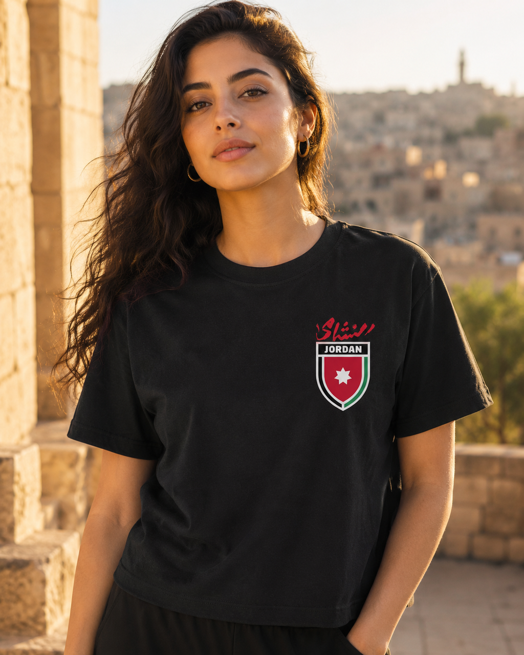 AL NASHAMA 2026 Women's Box Tee — Jordan — AL NASHAMA Collection