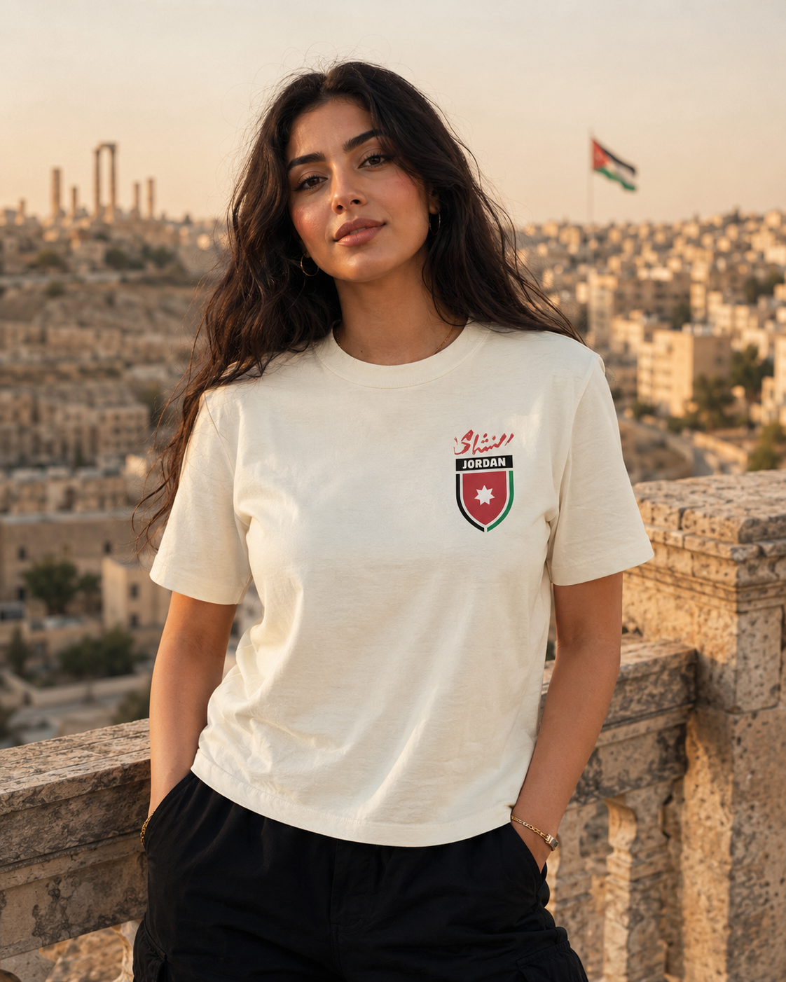 AL NASHAMA 2026 Women's Box Tee — Jordan — AL NASHAMA Collection