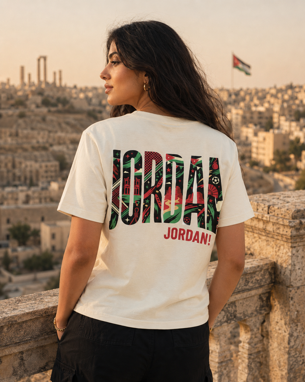AL NASHAMA 2026 Women's Box Tee — Jordan — AL NASHAMA Collection