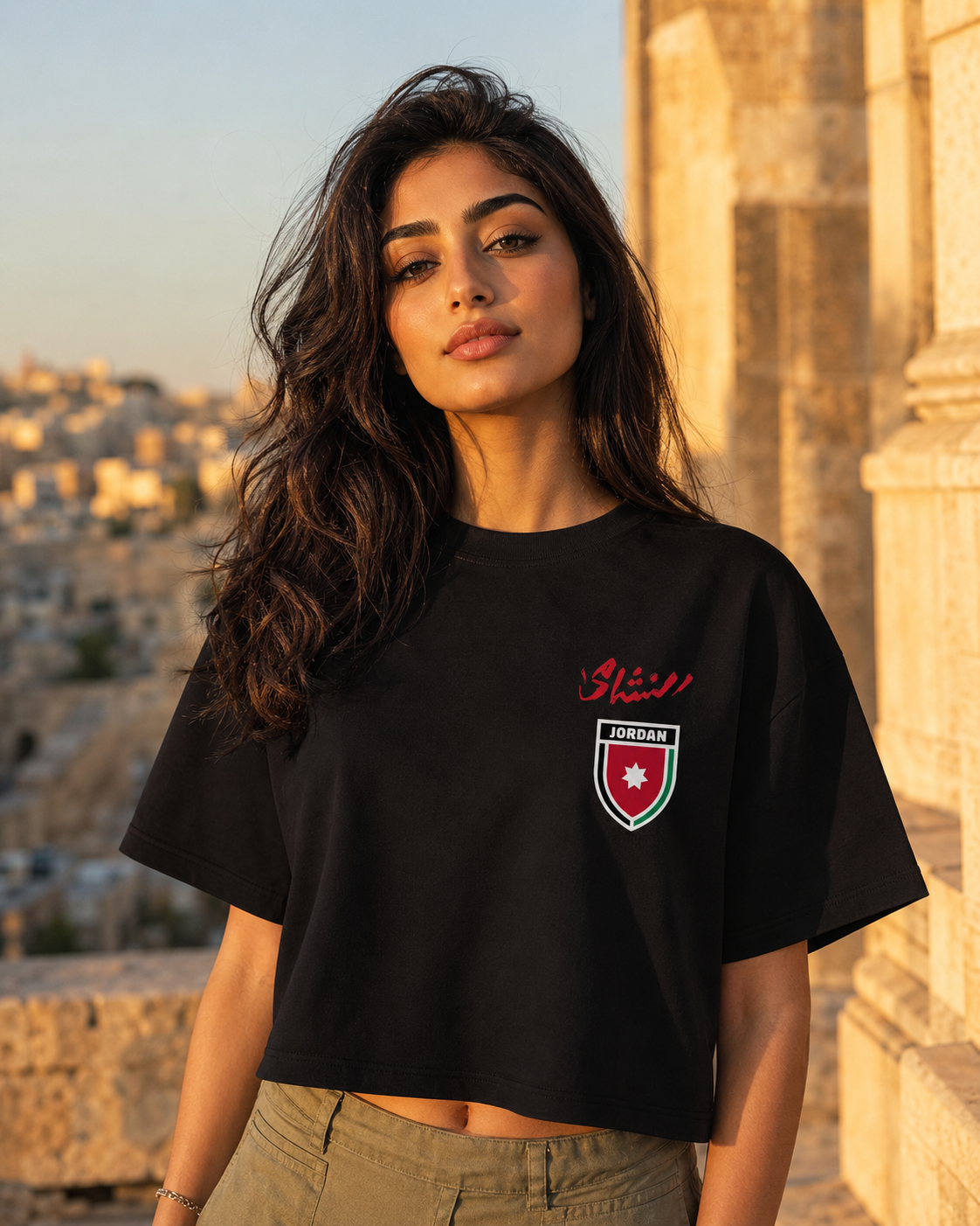 AL NASHAMA 2026 Women's Box Tee — Jordan — AL NASHAMA Collection