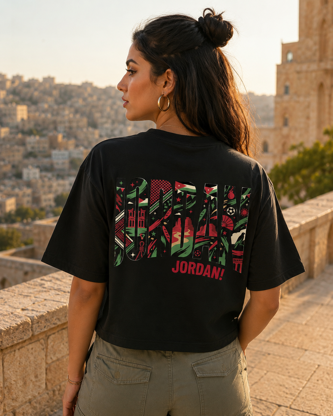 AL NASHAMA 2026 Women's Box Tee — Jordan — AL NASHAMA Collection