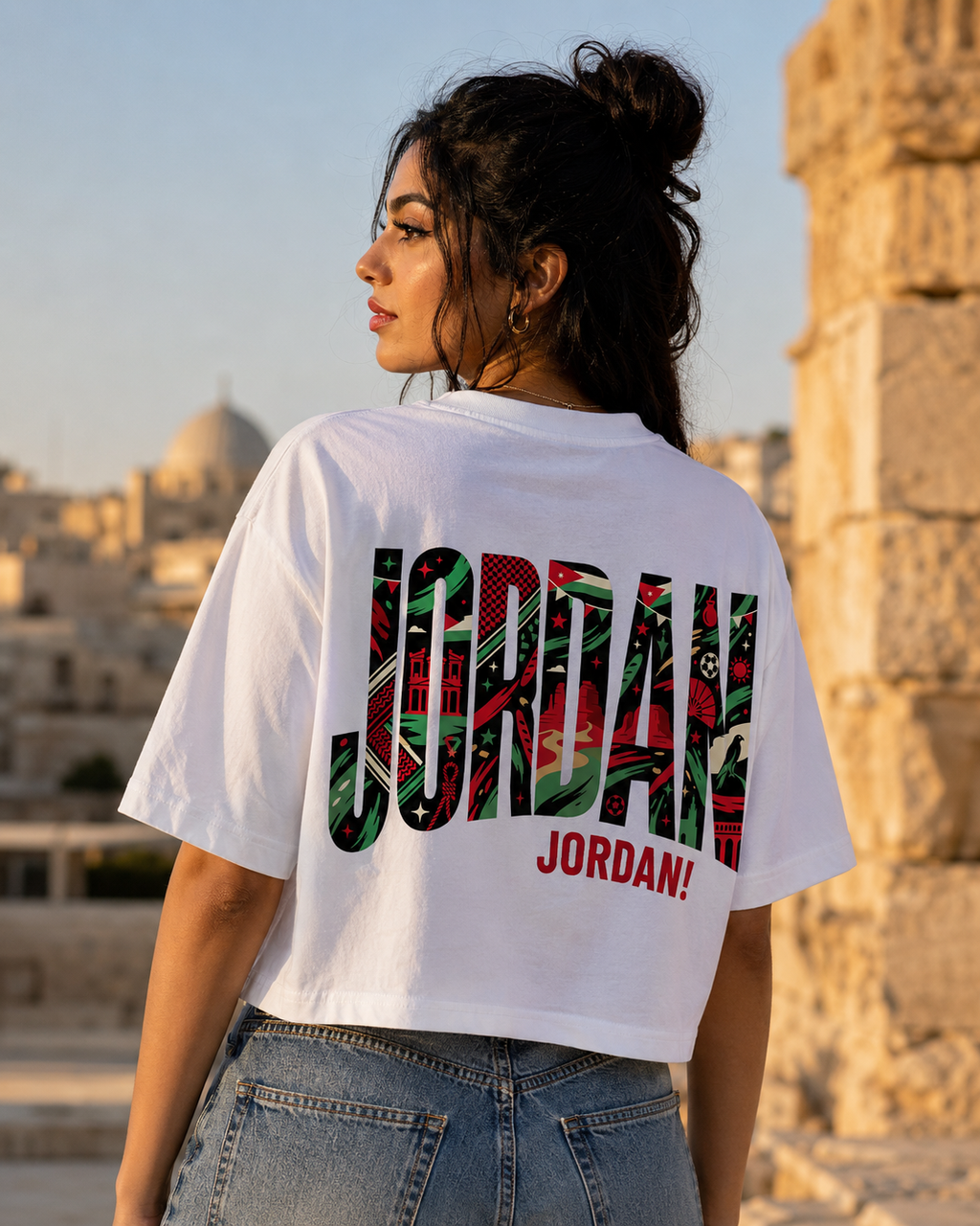 AL NASHAMA 2026 Women's Box Tee — Jordan — AL NASHAMA Collection