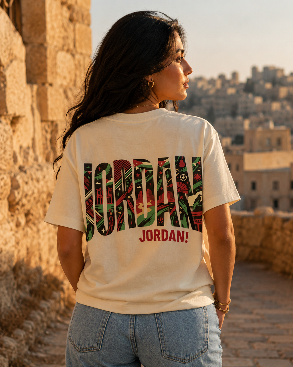 AL NASHAMA 2026 Women's Box Tee — Jordan — AL NASHAMA Collection