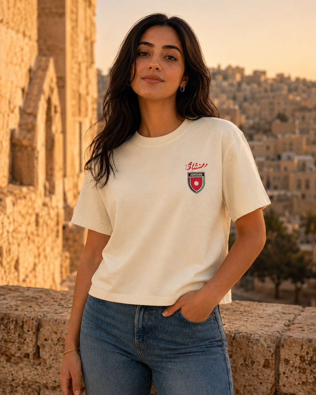 AL NASHAMA 2026 Women's Box Tee — Jordan — AL NASHAMA Collection