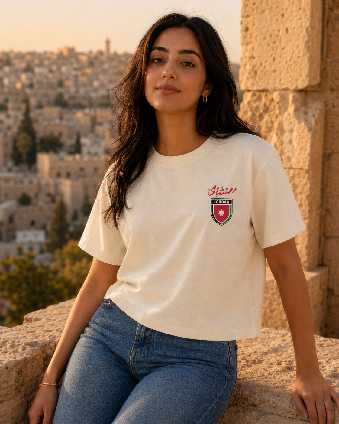 AL NASHAMA 2026 Women's Box Tee — Jordan — AL NASHAMA Collection