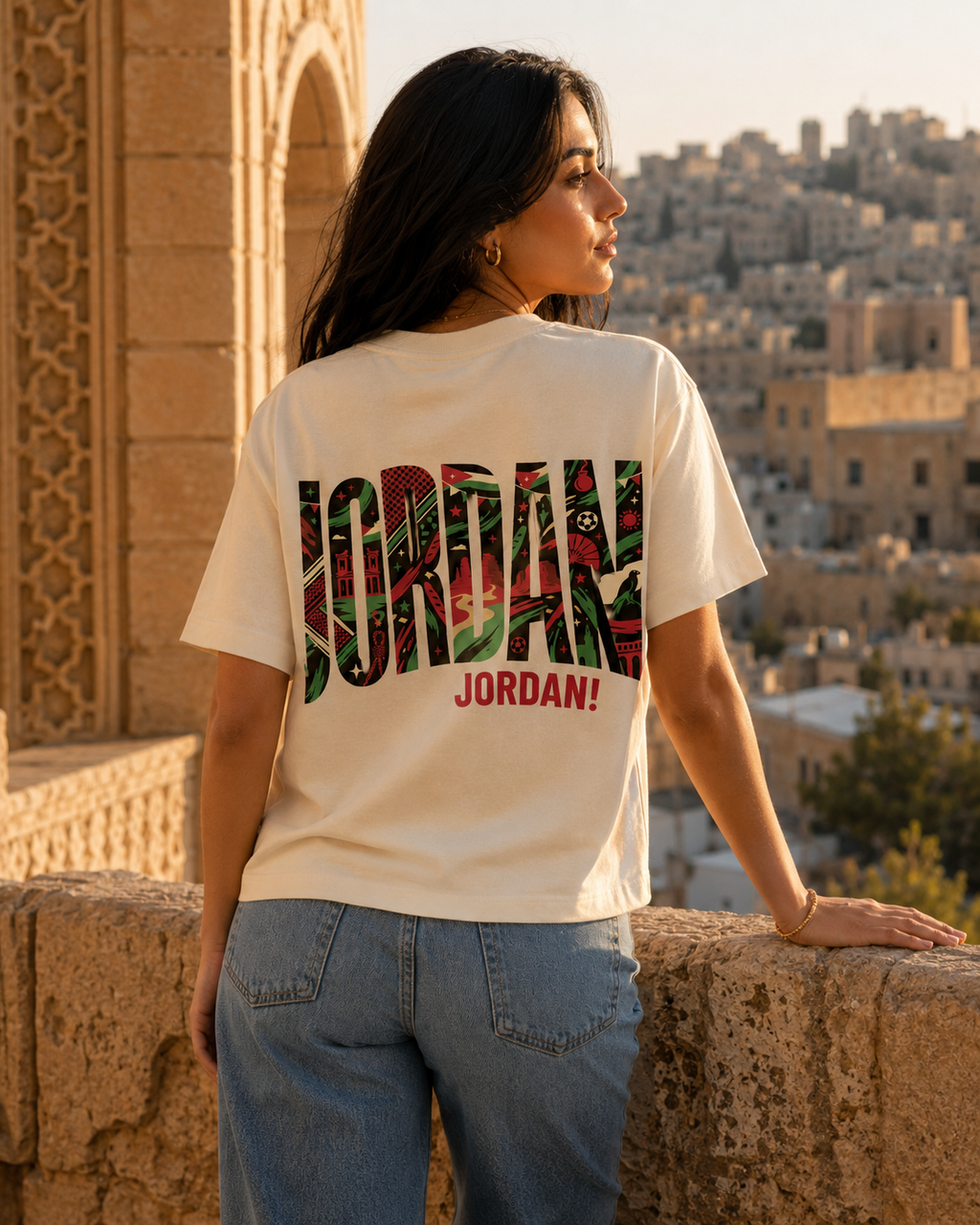 AL NASHAMA 2026 Women's Box Tee — Jordan — AL NASHAMA Collection