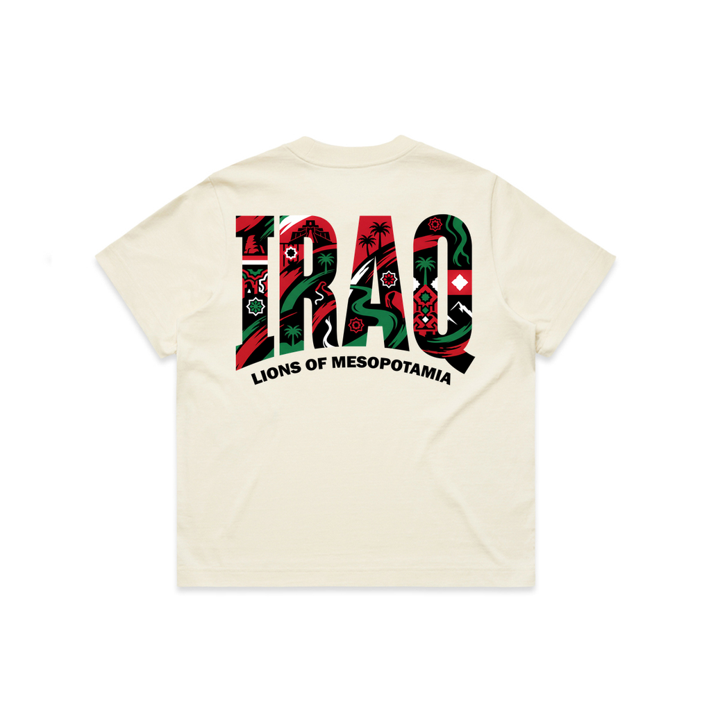 AL TAIBEI — Wos Box Tee Ecru (back)