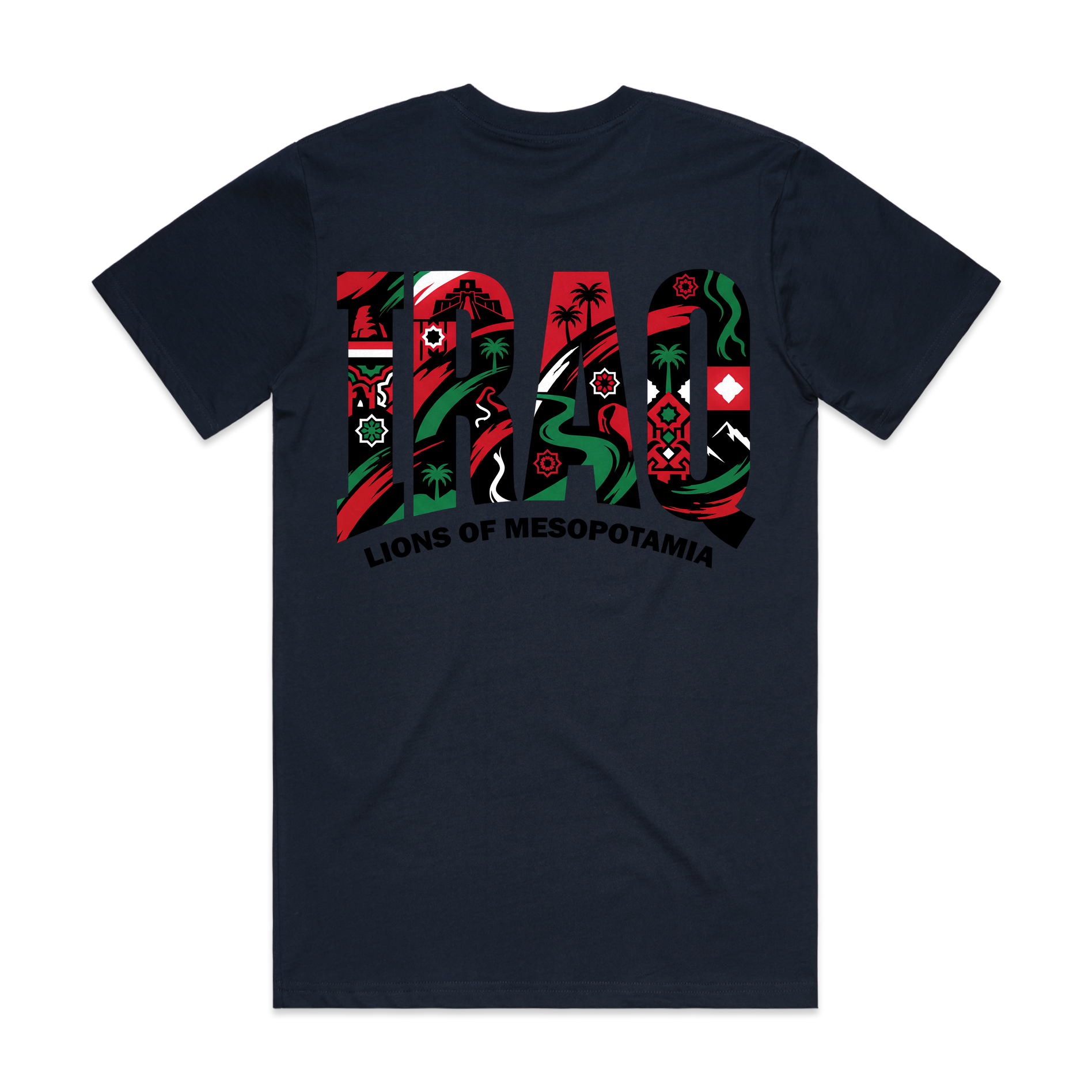 AL TAIBEI — Classic Tee Navy (back)