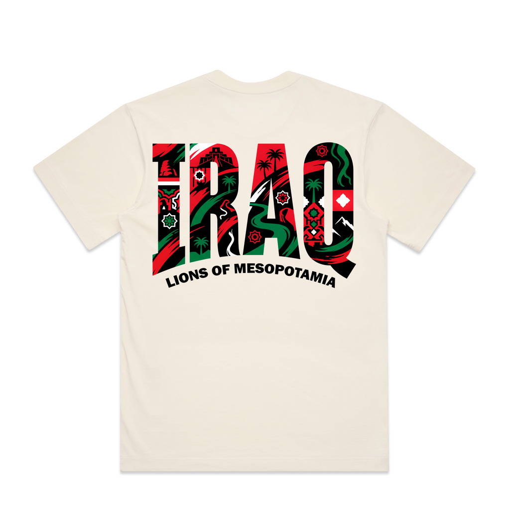 AL TAIBEI — Box Tee Ecru (back)