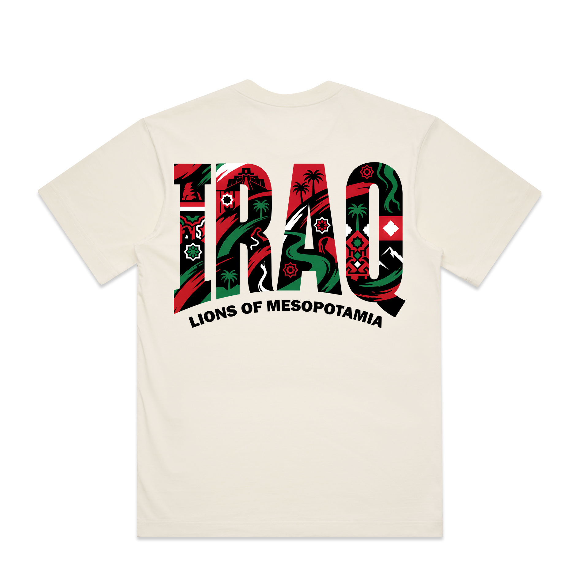 AL TAIBEI — Box Tee Ecru (back)