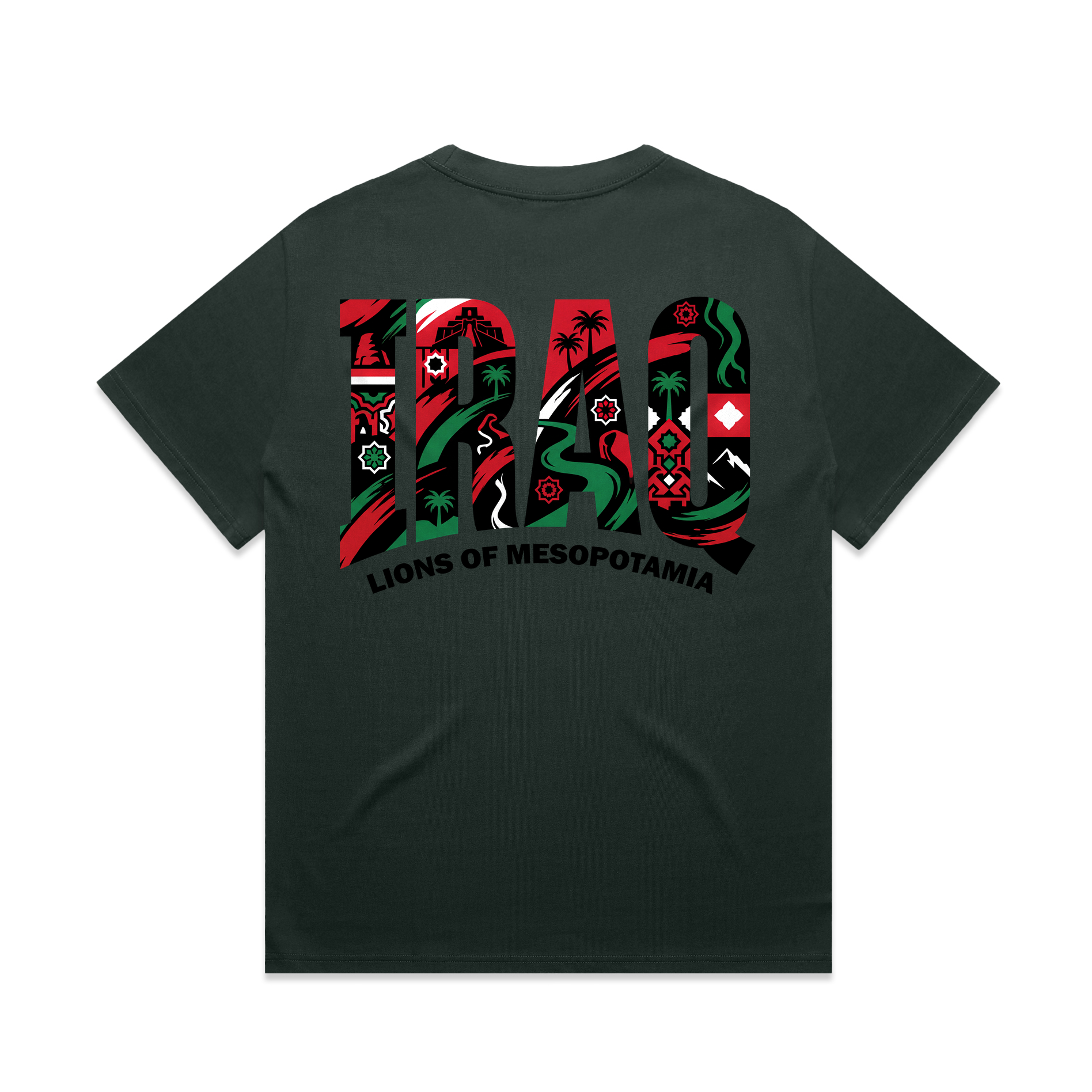 AL TAIBEI — Heavy Tee Green (back)