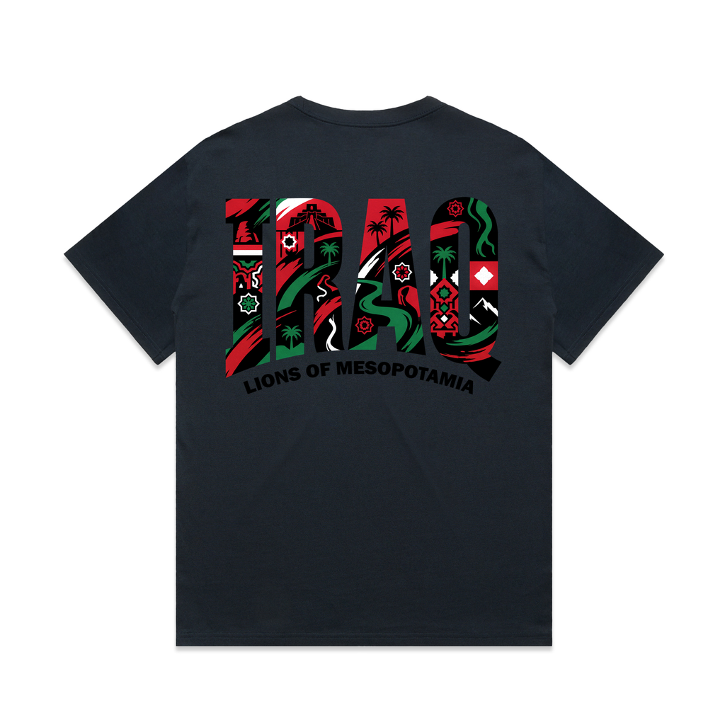 AL TAIBEI — Heavy Tee Navy (back)