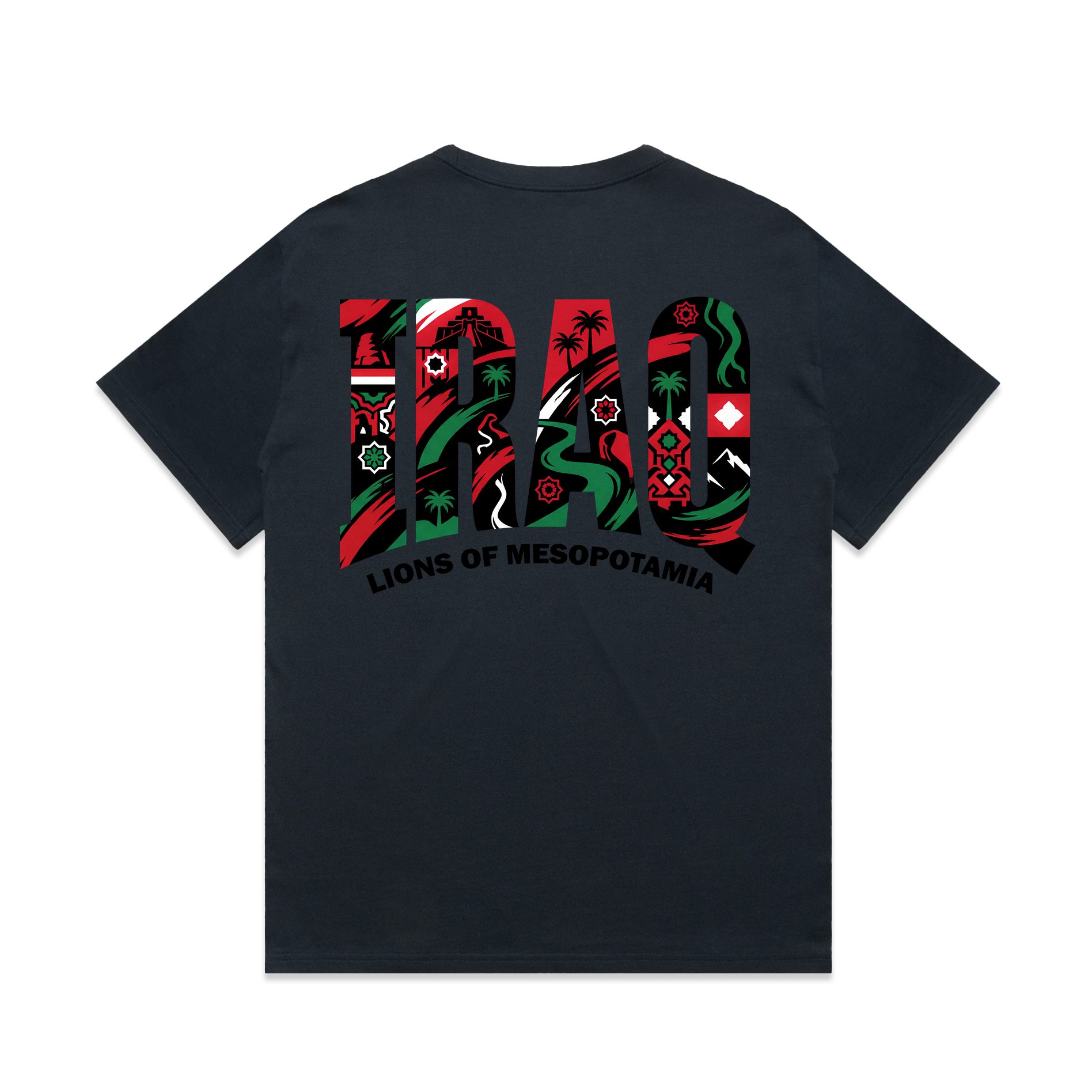 AL TAIBEI — Heavy Tee Navy (back)
