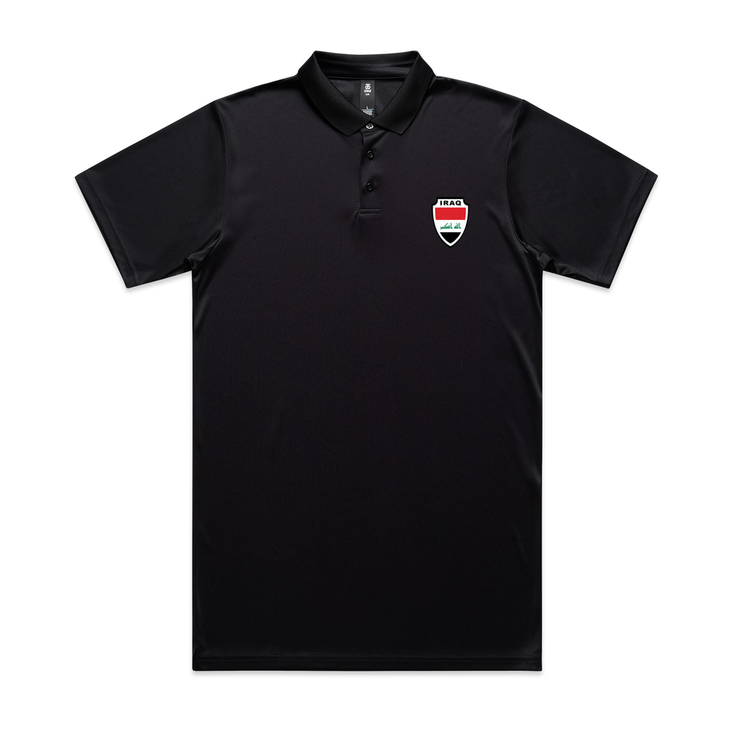 AL TAIBEI — Active Work Polo Black (front)