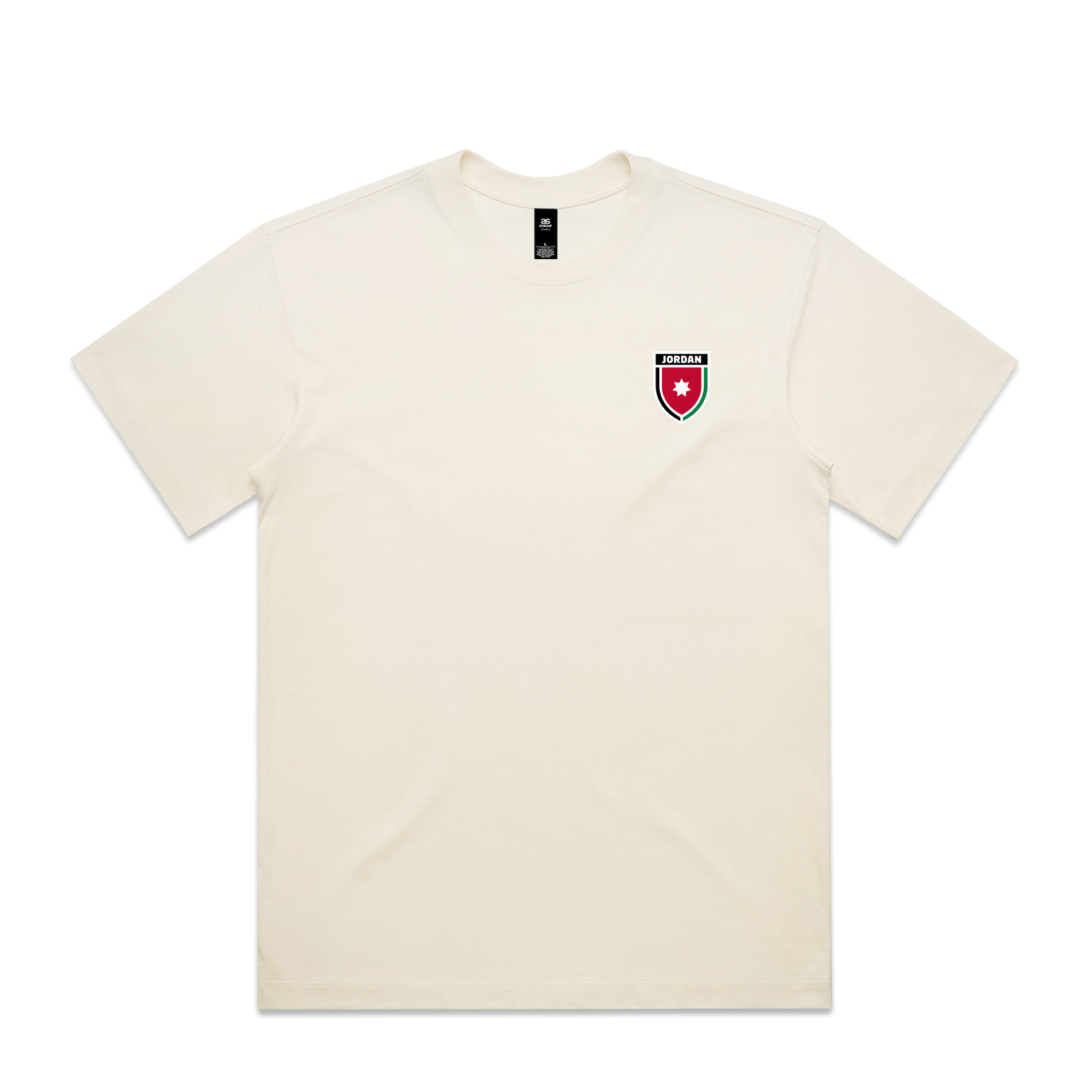 AL TAIBEI — Box Tee Ecru (front)