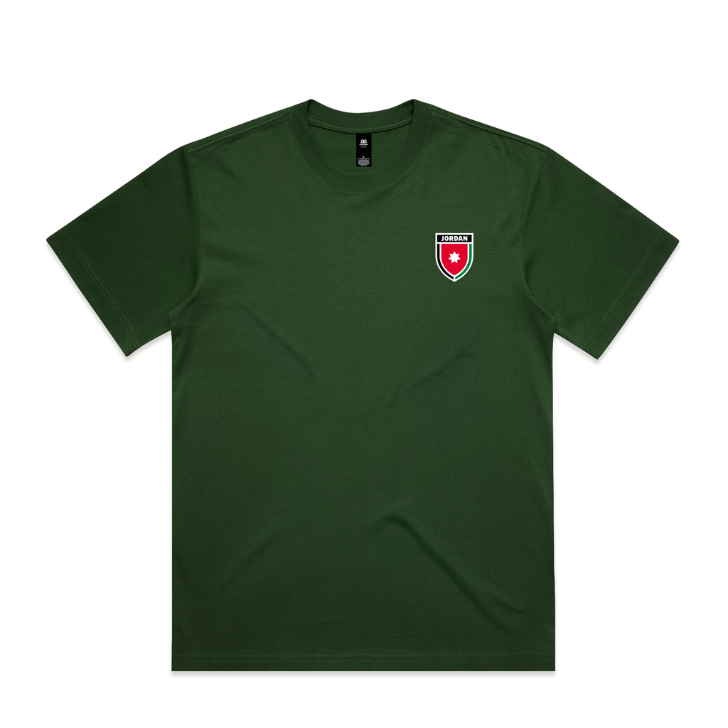 AL TAIBEI — Box Tee Forest Green (front)