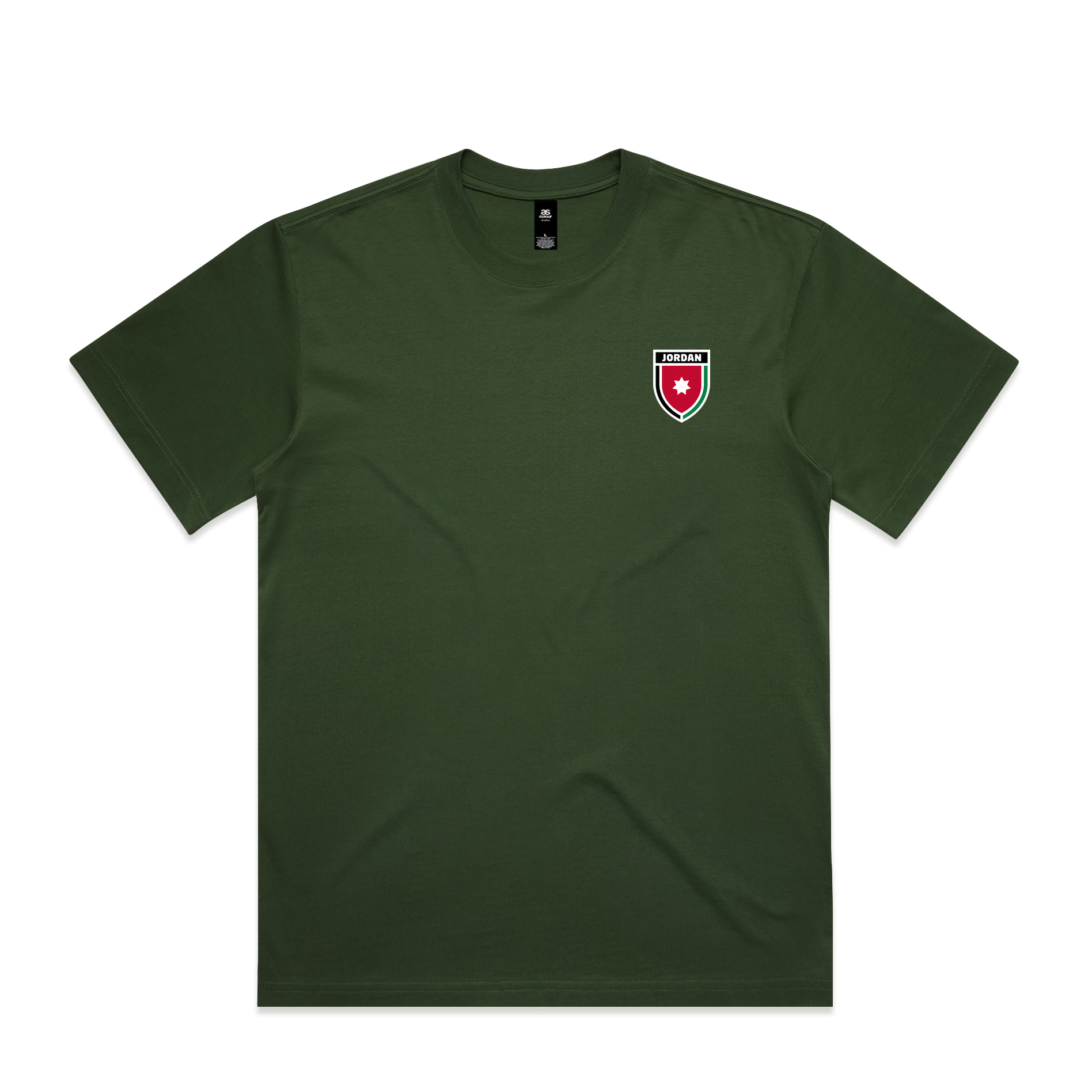 AL TAIBEI — Box Tee Forest Green (front)