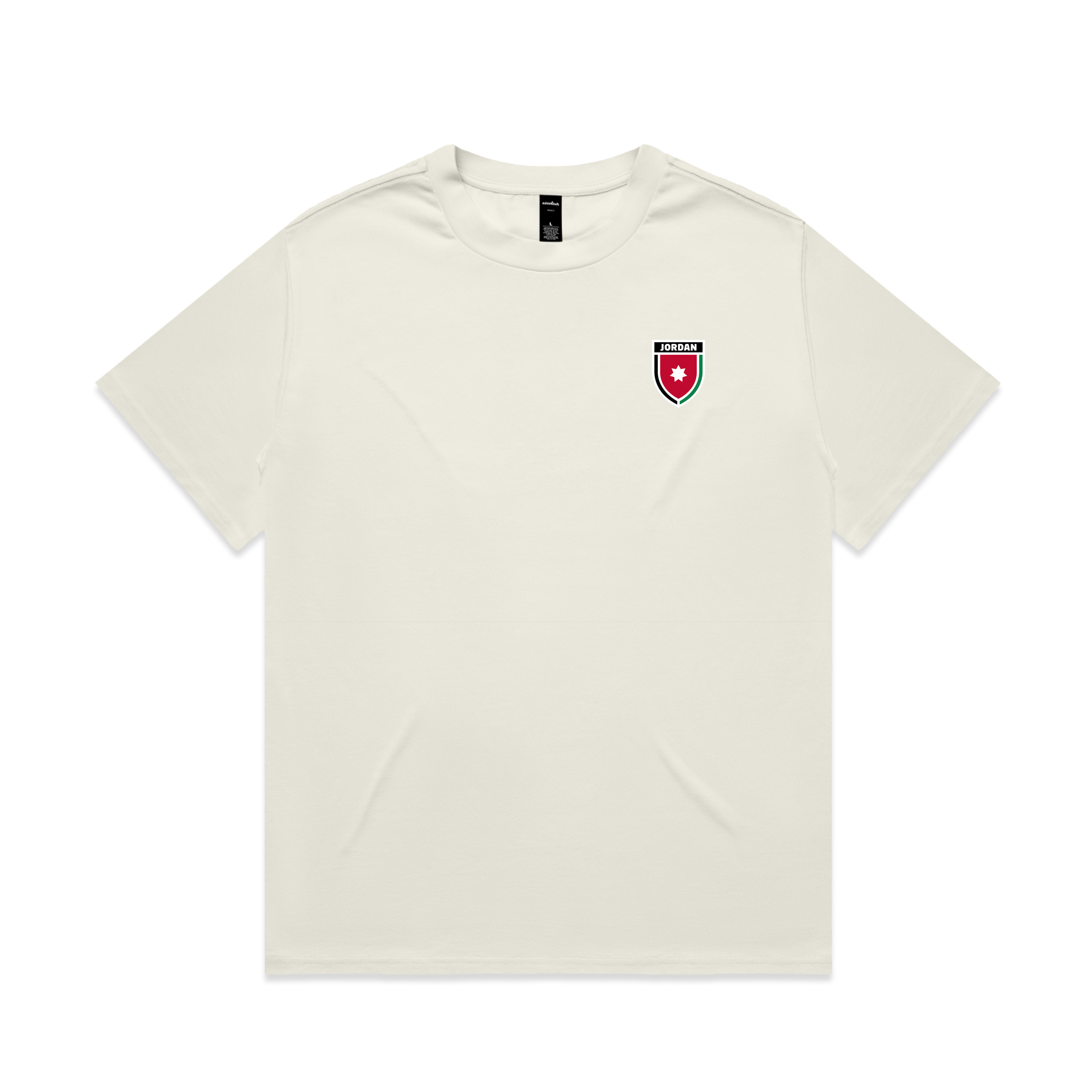AL TAIBEI — Heavy Tee Ecru (front)