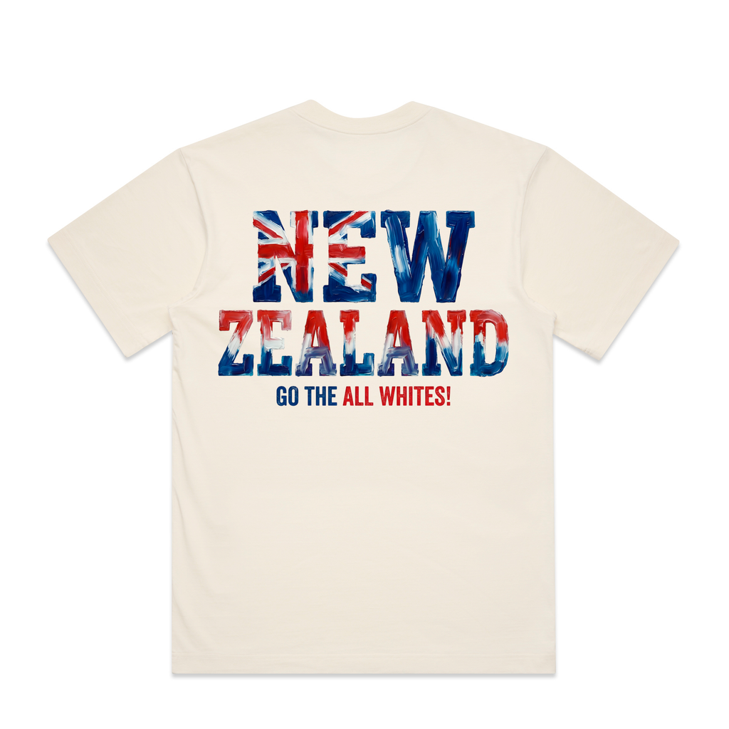 AL TAIBEI — Box Tee Ecru (back)