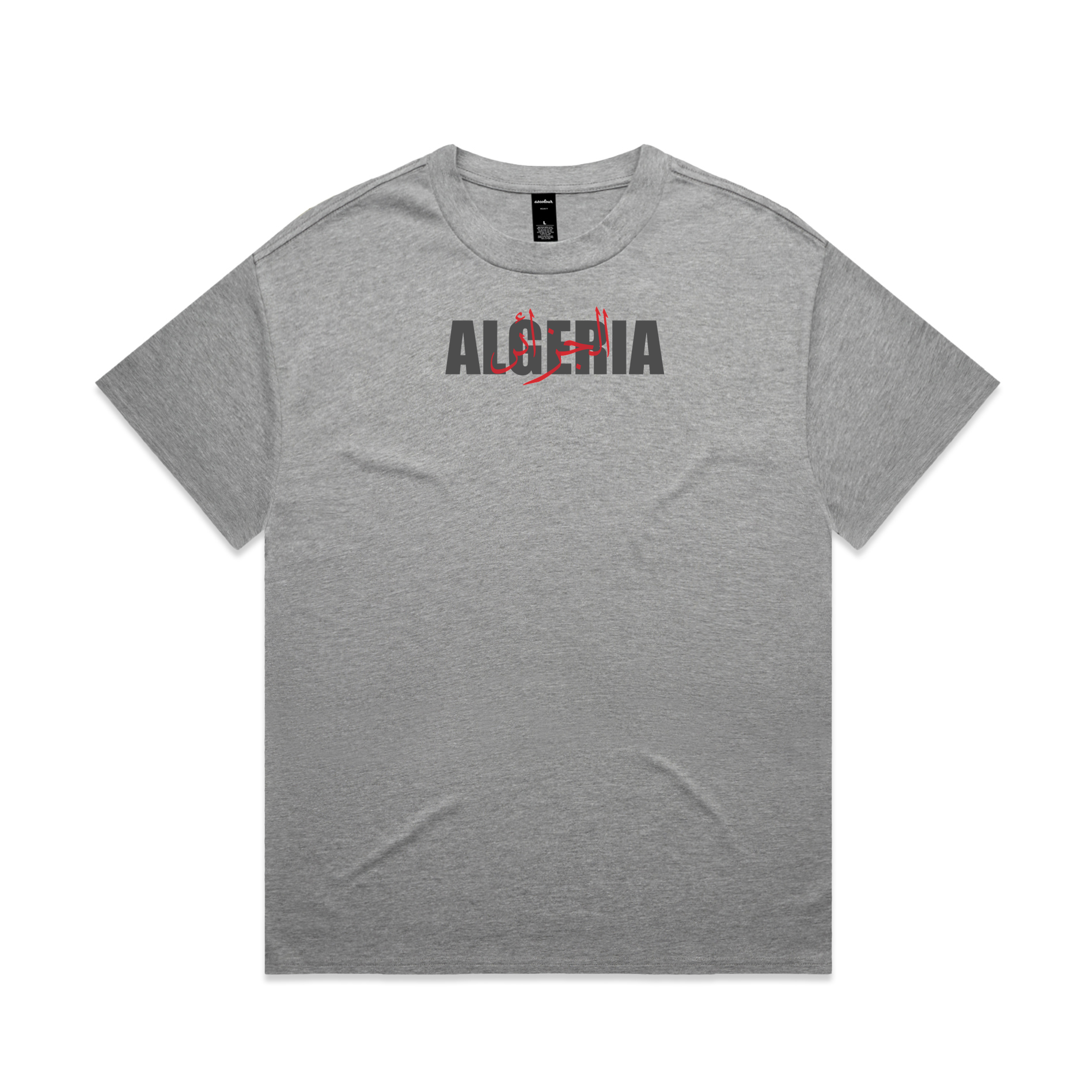 ALGERIA Heavy Tee Grey Marle