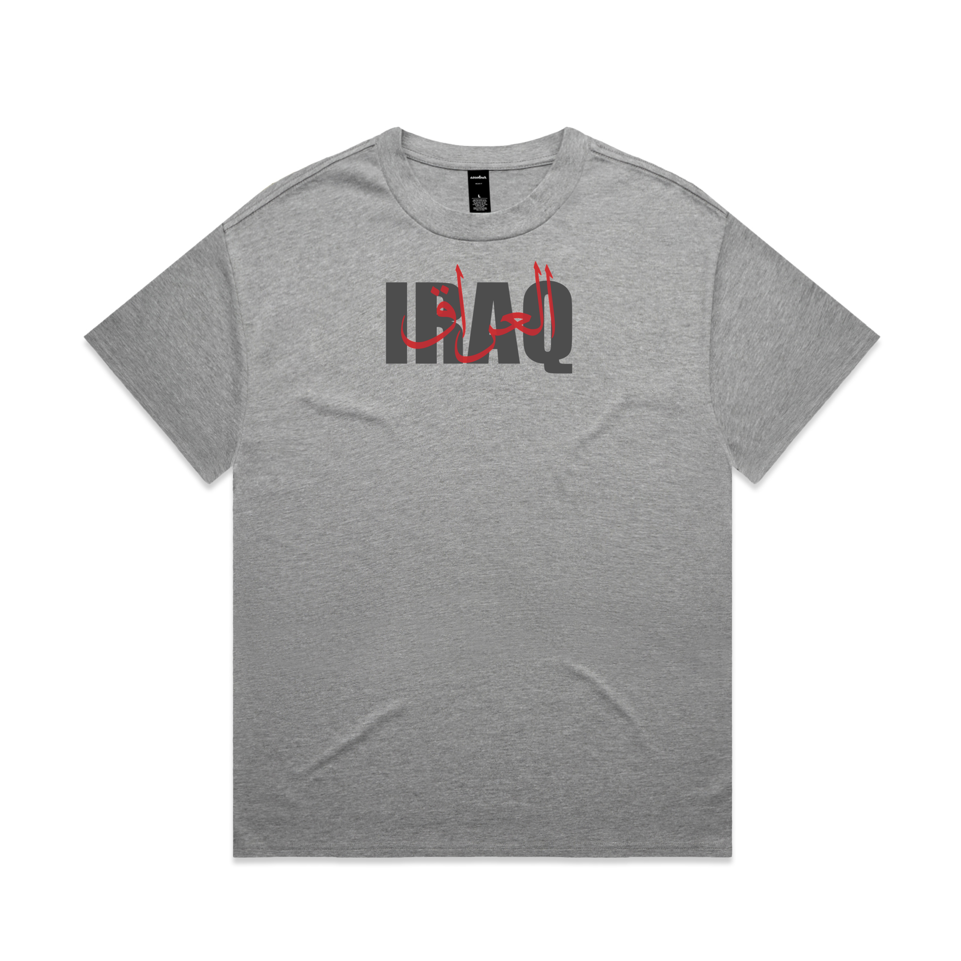 IRAQ Heavy Tee Grey Marle
