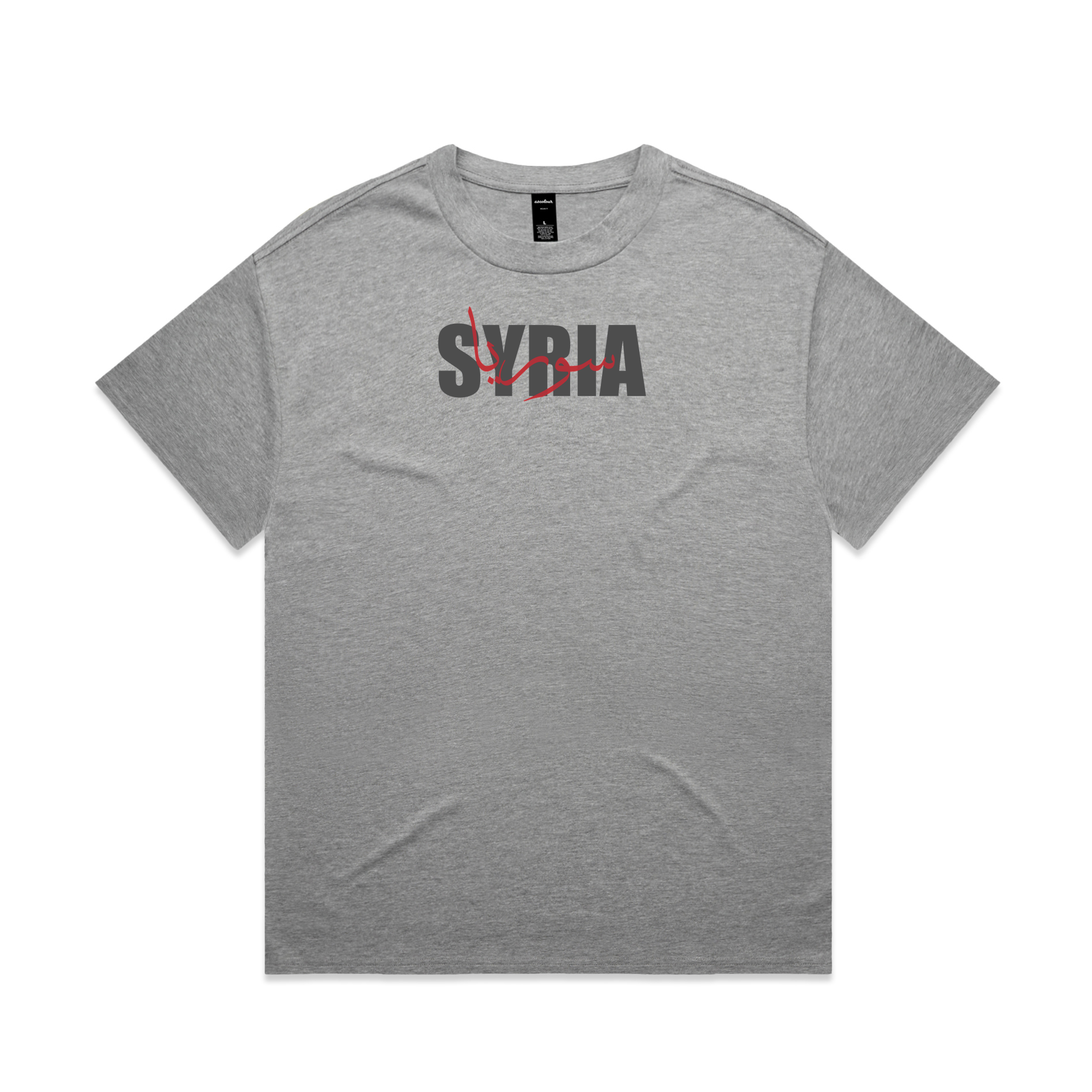 SYRIA Heavy Tee Grey Marle